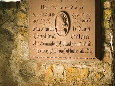 Tombe de Cornelia Schlosser à Emmendingen