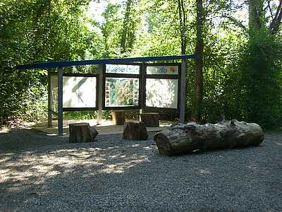 Panneau d'informations de la gravière à Meissenheim