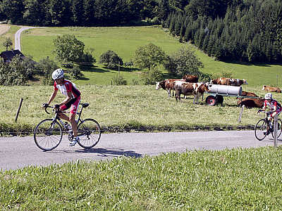 Cyclistes à Seelbach © Bilger